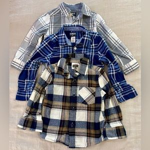 Lot of 3 Button Down 2T-3T Shirts